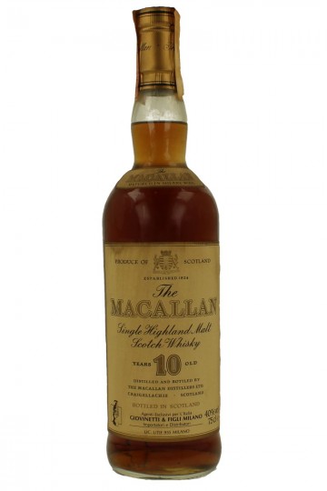 MACALLAN 10 years old Bot in The 80's 75cl 43% OB-
