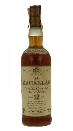 MACALLAN 12 years old - Bot.70-80's 75cl 43% Ob-no box