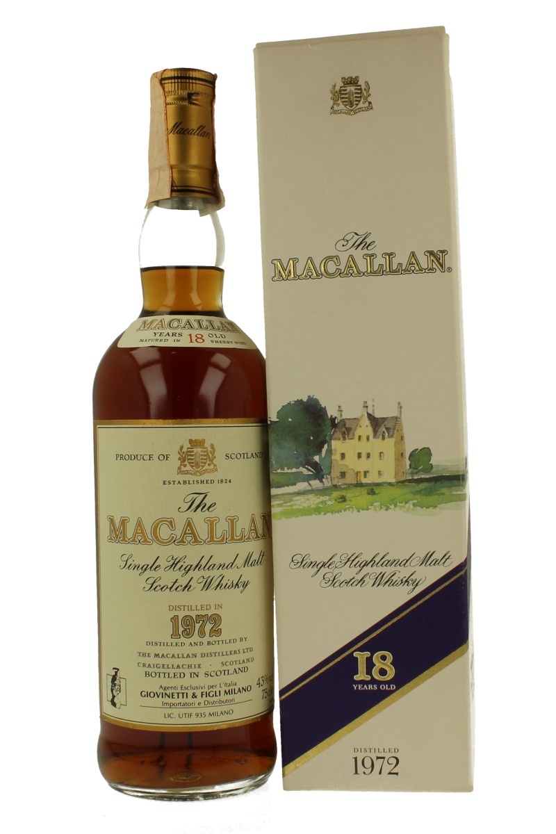 新品未開封　The Macallan 18 Years Old 1972 WhiskyCiti | The Macallan 1972 Vintage 18 Year Old (Without Box)