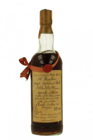 MACALLAN 1957 1982 75cl 43% OB - NO BOX BAD LABEL ,BUT Amazing Whisky