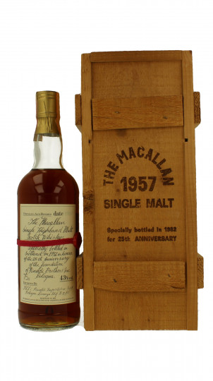 MACALLAN 1957 75cl 43% OB Rinaldi Red Ribbon