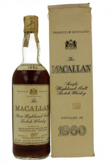 MACALLAN 1960 75cl 80 proof OB  -