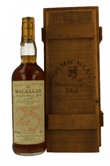 Macallan 25 Years Old 1964 1989 75cl 43% OB 25th Anniversary