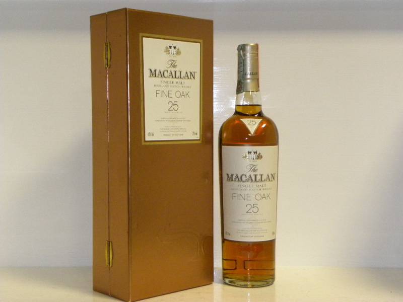 Macallan 25 Yo 70 Cl 43 Fine Oak Products Whisky Antique Whisky Spirits