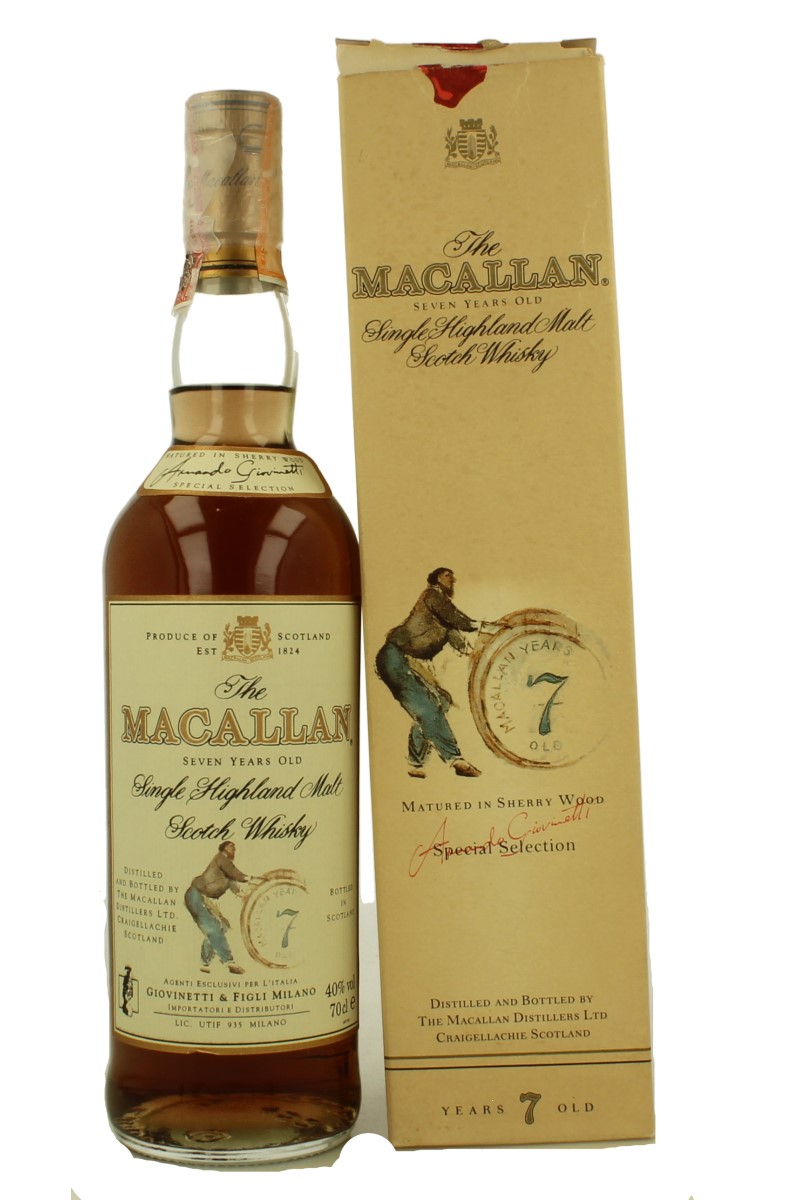 MACALLAN 7 Years Old 70cl 40% OB - Giovinetti import - Products