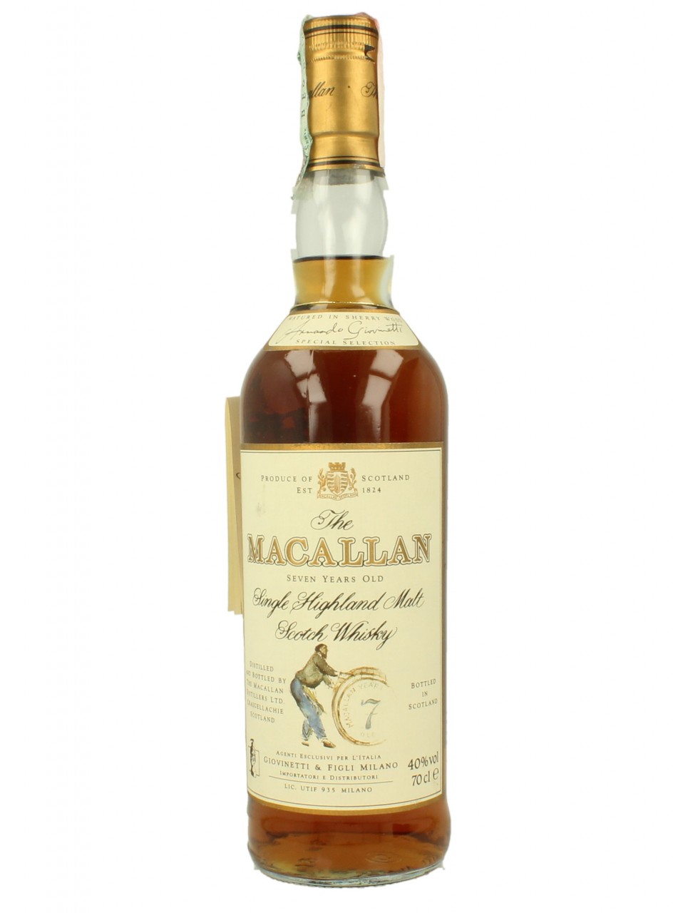 MACALLAN 7 Years Old - Bot.90's 70cl 40% OB-Giovinetti import