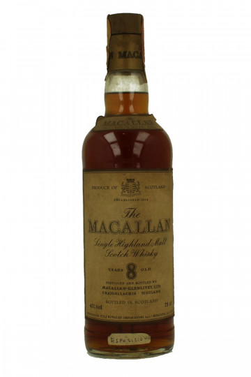 MACALLAN 8 Year Old - Bot.70-80's 75cl 43% OB Plastic cap