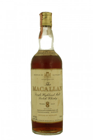 MACALLAN 8 YEARS OLD - Bot. in The 70's 75cl 43% OB  - Rinaldi Import No Box