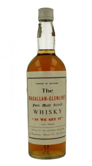 MACALLAN As We Get It Bot. 60's 75cl 103.8 Proof MACFARLAINE, Bruce Co Ltd one of the most rare old Macallan