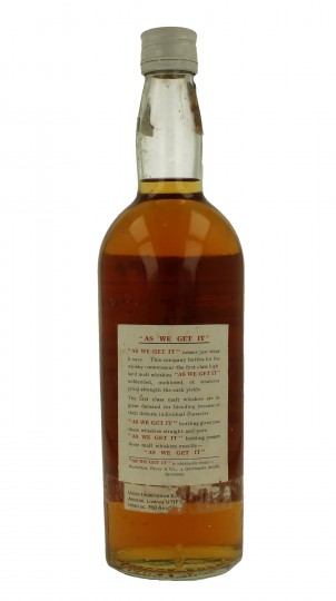 MACALLAN As We Get It Bot. 60's 75cl 103.8 Proof MACFARLAINE, Bruce Co Ltd one of the most rare old Macallan