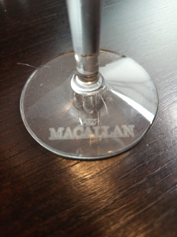 Macallan ceramic jug and glass set 12 glass and 12 jug the glasses are engraved Macallan in the bottom