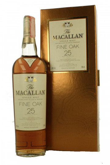 Macallan Fine Oak  Speyside  Scotch Whisky 25 Years Old Bot.Early 2000 75cl 43% OB