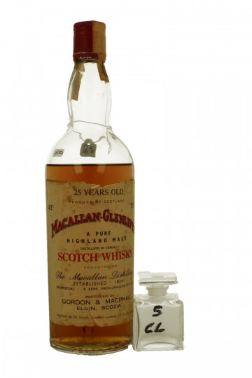 Macallan Glenlivet   SAMPLE 15 Years old 1957 Bottled in the 70's 5CL 43% Gordon MacPhail  - SAMPLE 5 CL AMAZING WHISKY  !!!! IS NOT A FULL BOTTLE BUT SAMPLE