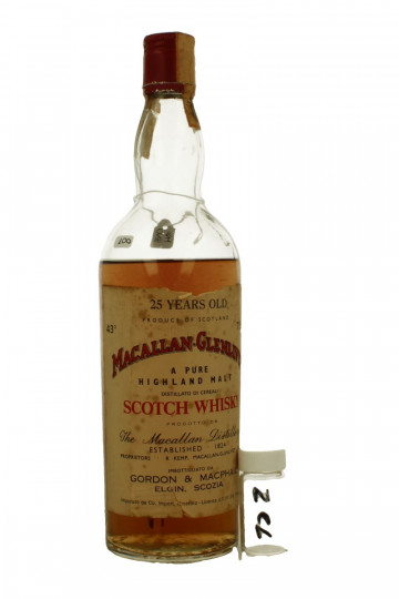 Macallan Glenlivet   SAMPLE 25 Years old Bottled in the 70's 2cl 43% Gordon MacPhail  - SAMPLE 2 CL AMAZING WHISKY  !!!! IS NOT A FULL BOTTLE BUT SAMPLE