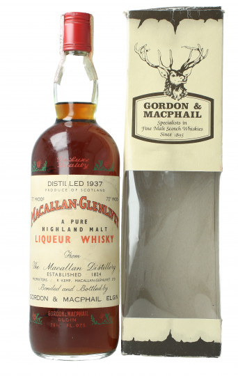 Macallan Glenlivet  Speyside Scotch Whisky 1937 75cl 43% Gordon MacPhail  - Edward Giaccone
