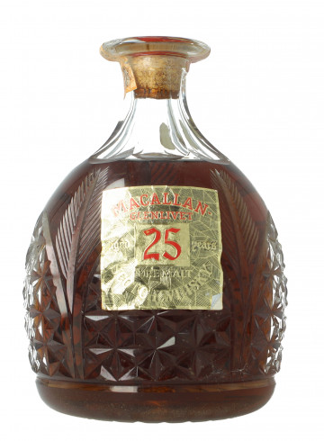 Macallan Glenlivet Speyside  Scotch Whisky 25 Year old 1980 Circa 2 litre 43% Gordon MacPhail  -Crystal decanter