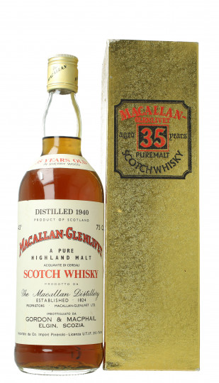 Macallan Glenlivet Speyside Scotch Whisky 35 Year old 1940 75cl 43% Gordon MacPhail  -Pinerolo Import