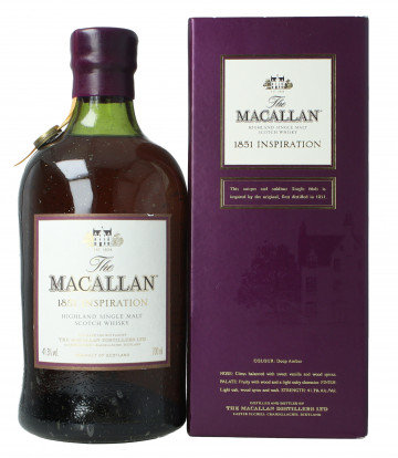 Macallan Inspiration 1851 Speyside Scotch Whisky  70cl 41.3% OB-