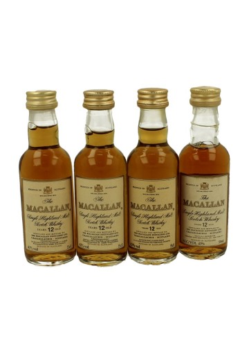 MACALLAN  miniature 12yo 4x 5cl  OB