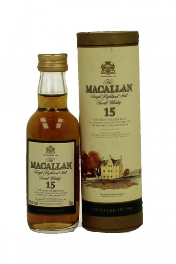 Macallan Miniature 15 Years Old 1984 5cl 43%