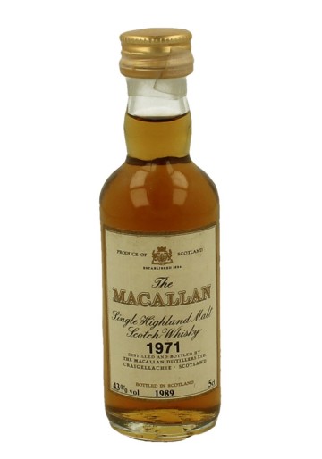 MACALLAN  miniature 1971 1989 5cl  43% OB