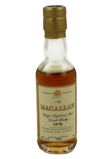 MACALLAN  miniature 1978 1996 5cl  43% OB