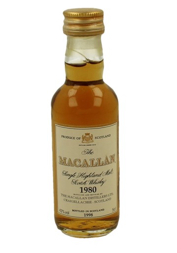 MACALLAN  miniature 1980 1998 5cl  43% OB