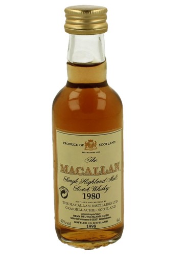 MACALLAN  miniature 1980 1998 5cl  43% OB