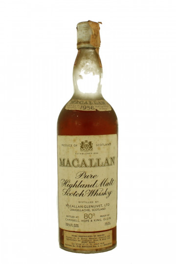 MACALLAN Over 15 Years Old 1956 75cl 80&deg;proof UK 45.85% OB  - Rinaldi Import- NO Box