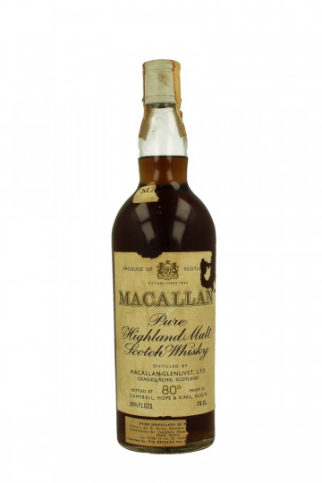 MACALLAN Over 15yo 1954 or 1955 75cl 80 proof OB  -NO Neck Label