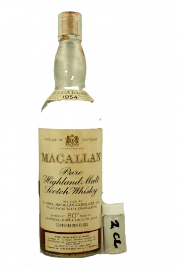 Macallan    SAMPLE 1954 2cl 80°Proof OB  - SAMPLE 2 CL AMAZING WHISKY  !!!! IS NOT A FULL BOTTLE BUT SAMPLE