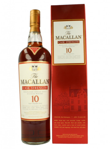 MACALLAN  Speyside Scotch Whisky 10 year old 1 litre 58.1% OB- Cask Strength
