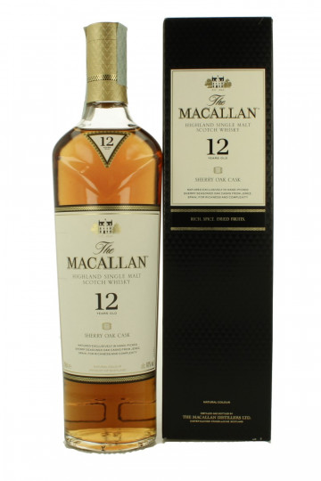 Macallan Speyside Scotch Whisky 12 Years Old 70cl 40% Ob- Sherry  oak