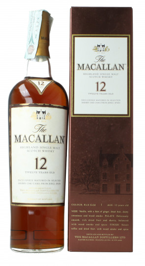 Macallan Speyside Scotch Whisky 12 Years Old 70cl 43% OB- Sherry cask