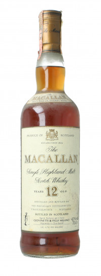 Macallan Speyside  Scotch Whisky 12 years old - Bot. in The 90's 70cl 43% OB-