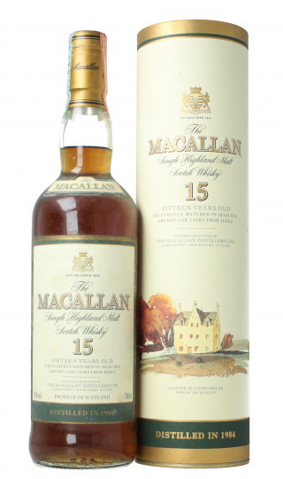 Macallan Speyside  Scotch Whisky 15  year old 1984 70cl 43% OB-