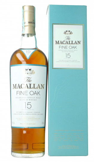 Macallan Speyside Scotch Whisky 15 Years Old 70cl 43% Ob- Fine  oak