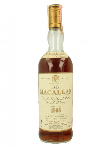 MACALLAN  Speyside Scotch Whisky 18 year old 1968 1988 75cl 43% OB  - Giovinetti import
