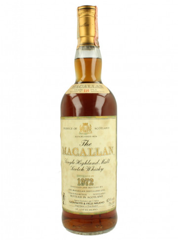 MACALLAN  Speyside Scotch Whisky 18 year old 1972 75cl 43% OB - Giovinetti import