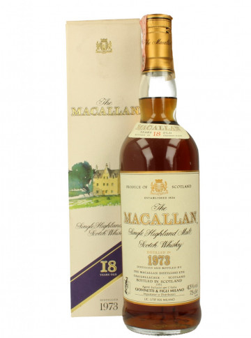 Macallan Speyside  Scotch Whisky 18 Year old 1973 1991 75cl 43% OB