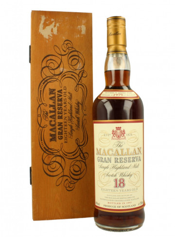 Macallan Speyside  Scotch Whisky 18 Year Old 1979 1997 70cl 40% GRAN RESERVA