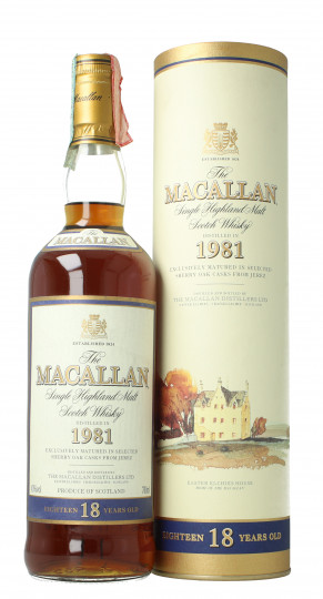 Macallan Speyside Scotch Whisky 18 Year Old 1981 70cl 43% OB-