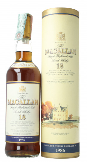 Macallan Speyside Scotch Whisky 18 Year Old 1986 70cl 43% OB-