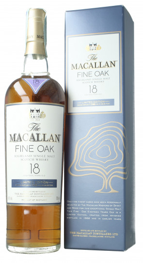 Macallan Speyside Scotch Whisky 18 year old 1988 70cl 43% Ob- Fine oak