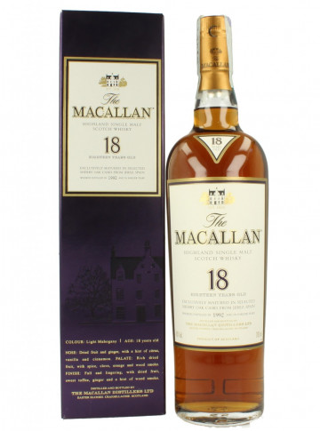 Macallan Speyside  Scotch Whisky 18 Year Old 1992 70cl 43%