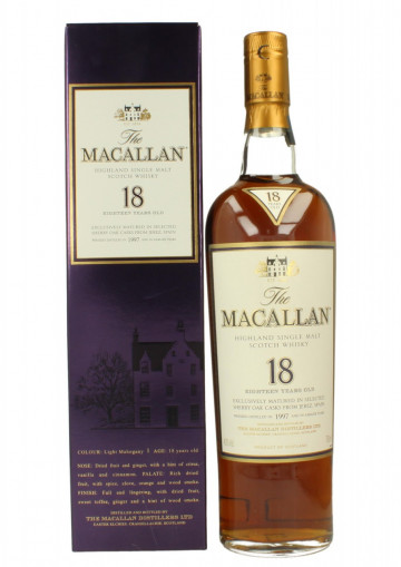 MACALLAN  Speyside Scotch Whisky 18 year old 1997 70cl 43% OB