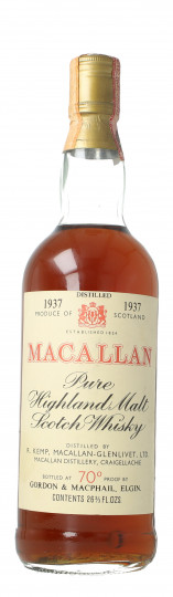 Macallan Speyside Scotch Whisky 1937 Bottled around 1985 75cl 40% Gordon MacPhail  -