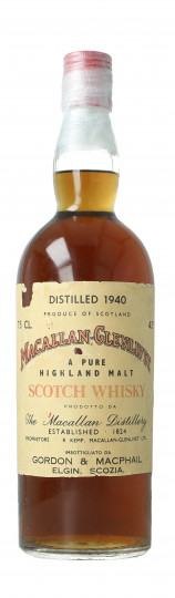 Macallan Speyside Scotch Whisky 1940 - Bot. in The 70's 75cl 43% OB - one of the best sherry cask