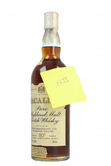 Macallan Speyside  Scotch Whisky 1955 75cl 45,85% OB no neck label