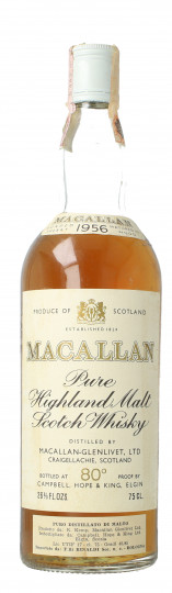 Macallan Speyside Scotch Whisky 1956 75cl 46% OB- No Box